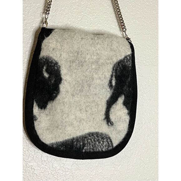 Joyce Onarheim Boe Legacy Collection Wool Buffalo Print purse - Picture 7 of 8